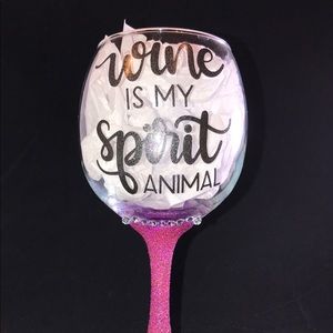 Wine is my spirit animal Glass